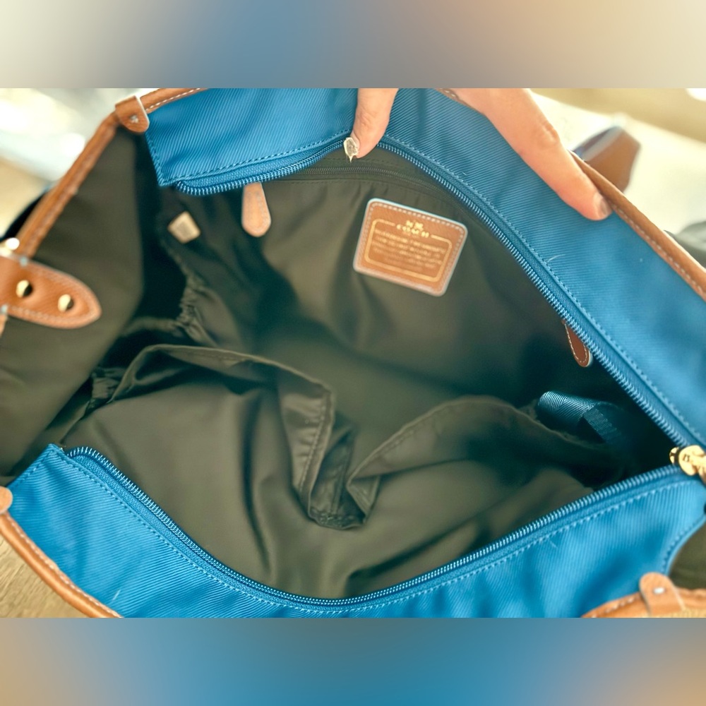 Coach Sawyer Signature Mineral Blue Diaper Bag - Maturnity - Picture 11 of 14